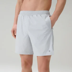 Ice Grey 7 Inch Active Gym Sports Shorts